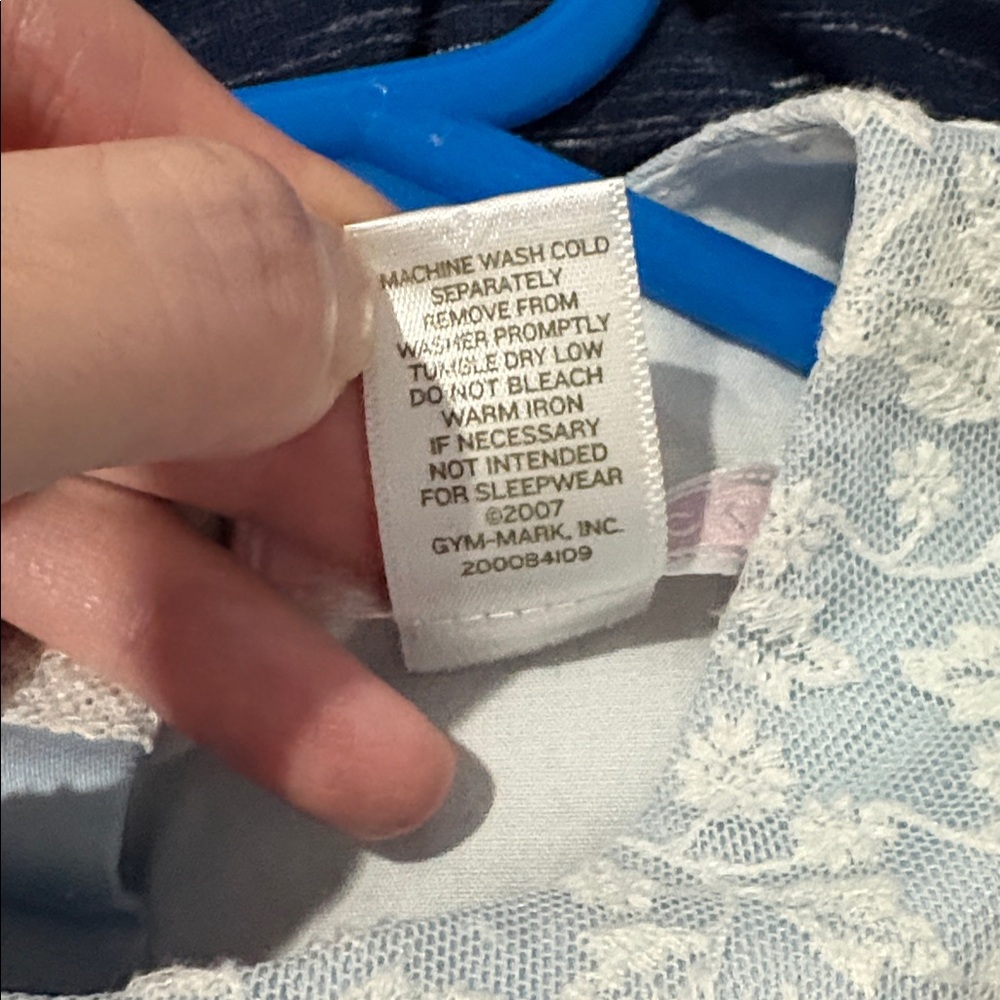 Janie and Jack Girls Blue Lace Trim Kids Dress Size 8 - Picture 4 of 4